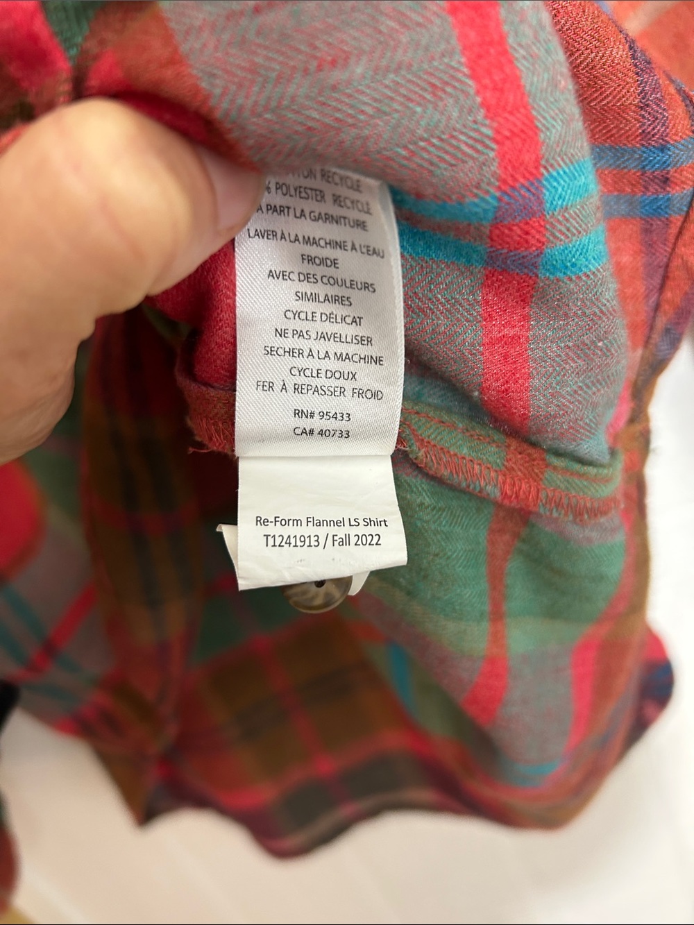 Toad & Co Women’s Reform Flannel Recycled Cotton size Large - Picture 6 of 8